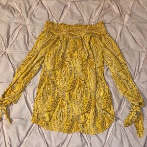 NWT Michael Kors Yellow Top